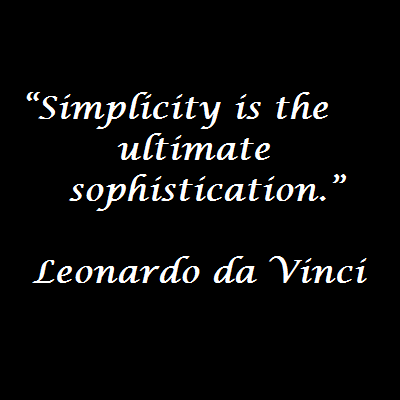 Simplify Quote - da Vinci