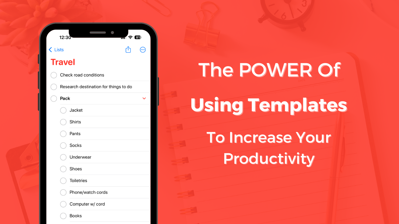 The Power of Using Templates to Increase Your Productivity